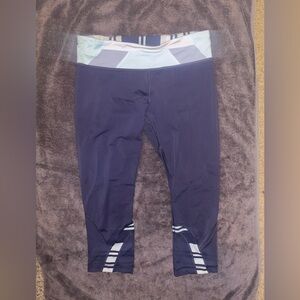 Lululemon Navy and Light Blue Leggings
